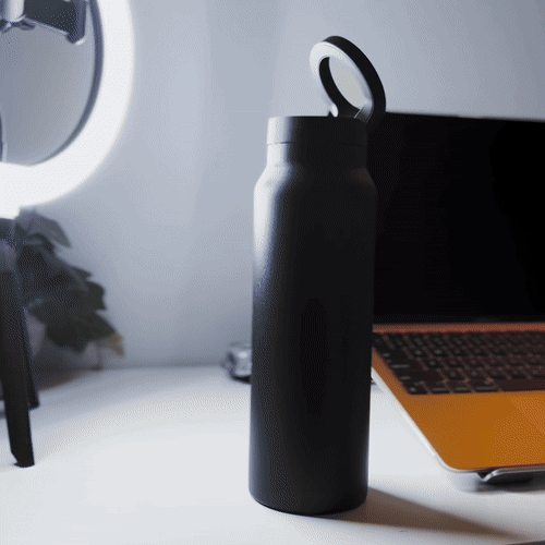 HubbTechPro™️ Ringo360 Magnetic Hydration Station - 24oz Insulated Water Bottle & Phone Mount