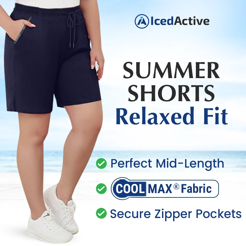 IcedActive -  Unisex Ice Silk Quick Drying Stretch Shorts