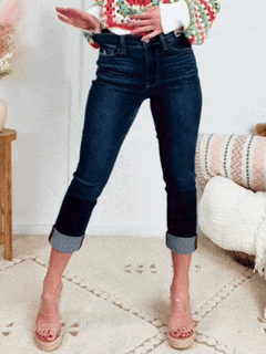 Blue Jean Haisley Mid Rise Capris